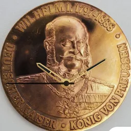 Brass, Germany, Kaiser Wilhelm I, Medal