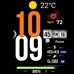 FS WP5 apple Digital Watch Face