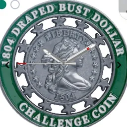 Challenge Coin, Draped Bust Dollar, 1804