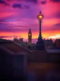 SUNSET IN LONDON