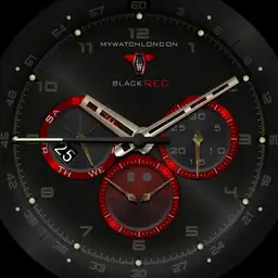 MYWATCH-BLACK RED