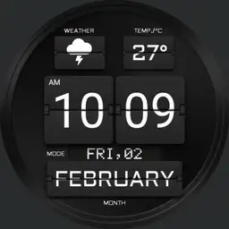 BLACK FLIP Watch Face