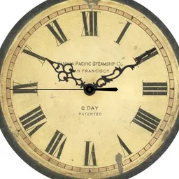 Antique packet watch face