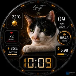 Chat cadran personnalisé