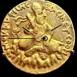 Gold, Kushan, Vima Kadphises, Dinar, 113-127 CE