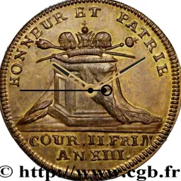 Brass, Napoleon Coronation, Frimaire Token