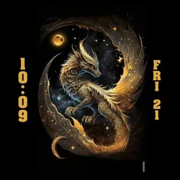 Dragon by moonlight