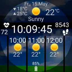 Chronox Weather 3 Hours Forecast Watch