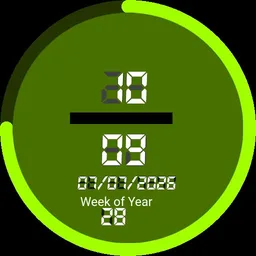 Minimalistic green digital