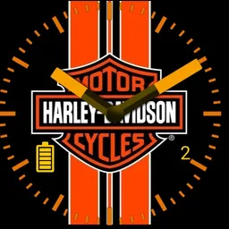 Harley Davidson orange stripes