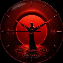 Luminous Red Eclipse