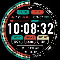 Flat Numbers Widget