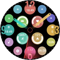 【Custom】Colorful Round Clock