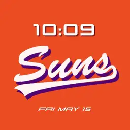 Suns Orange Script