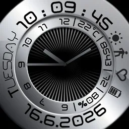 Metal Circular digital and analog upicolor b1
