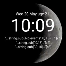 moon simpel ur