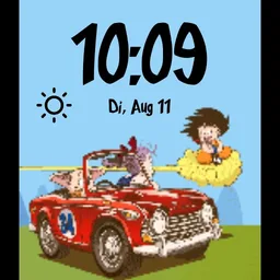 Goku , Bulma & Oolong