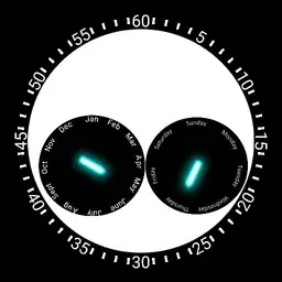 Days and months circle