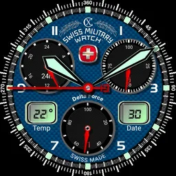 Swiss Military Watch Delta Force Blue