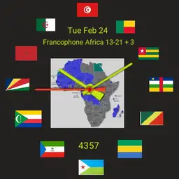 Francophone Africa 13-21+ 3, Map
