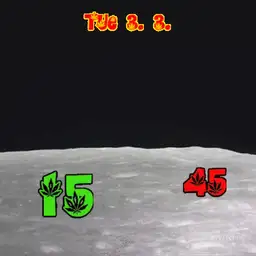earth on the moon