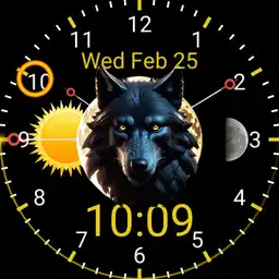 Black Wolf WatchFace