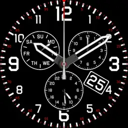 Retro Chrono with 24hr Time Zone