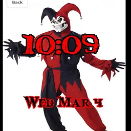 red and black jester