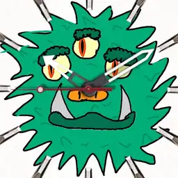 Three-Eyed Green Monster