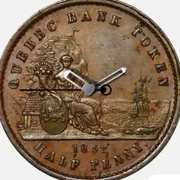 Copper, Half Penny, Token, Canada, 1852