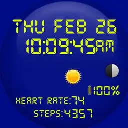 Digital Weather Blue 1
