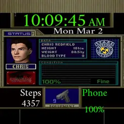 Code Veronica watch Chris Game Font