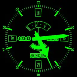 Ekranoplan Switch Decimal Time Watch