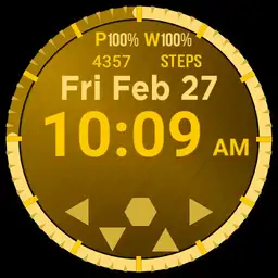 Big Digital Gold Calendar Step Player