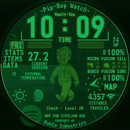 Chach Pip-Boy Watch - Green HUD