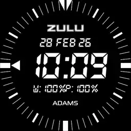 Digital Ticker All White