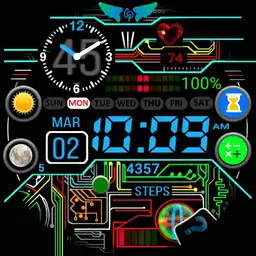 CJP152 Time Window Flip Screen Ucolor