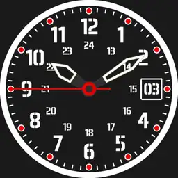 Color Glow Analog Date Battery Ring