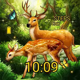 Deer in Springtime Animated
