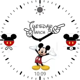 mickey mouse date and weather watch