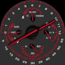 Brute RACER Tachometer Style Analogic Colours