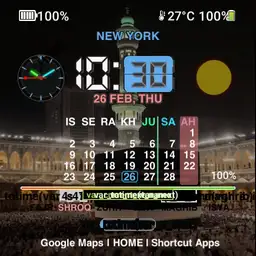 Advanced Digital clock with Prayer time Oppo