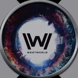 Westworld 2 face with gates logo