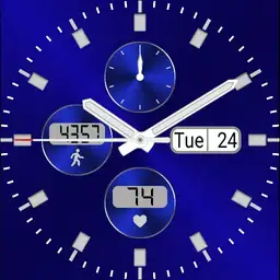 Deep blue dive watch