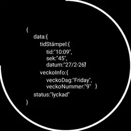 JSON object vit