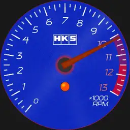 Car racing HKS tachometer