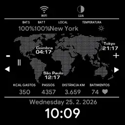 Map Word Times for TICwatch All colxor