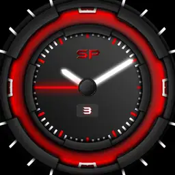black red glow