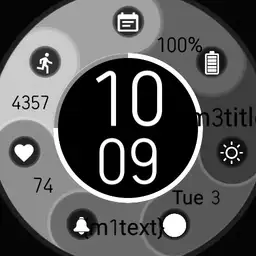 Circular Rounds Watch Color 2 dark