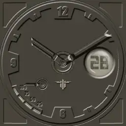 Round watch